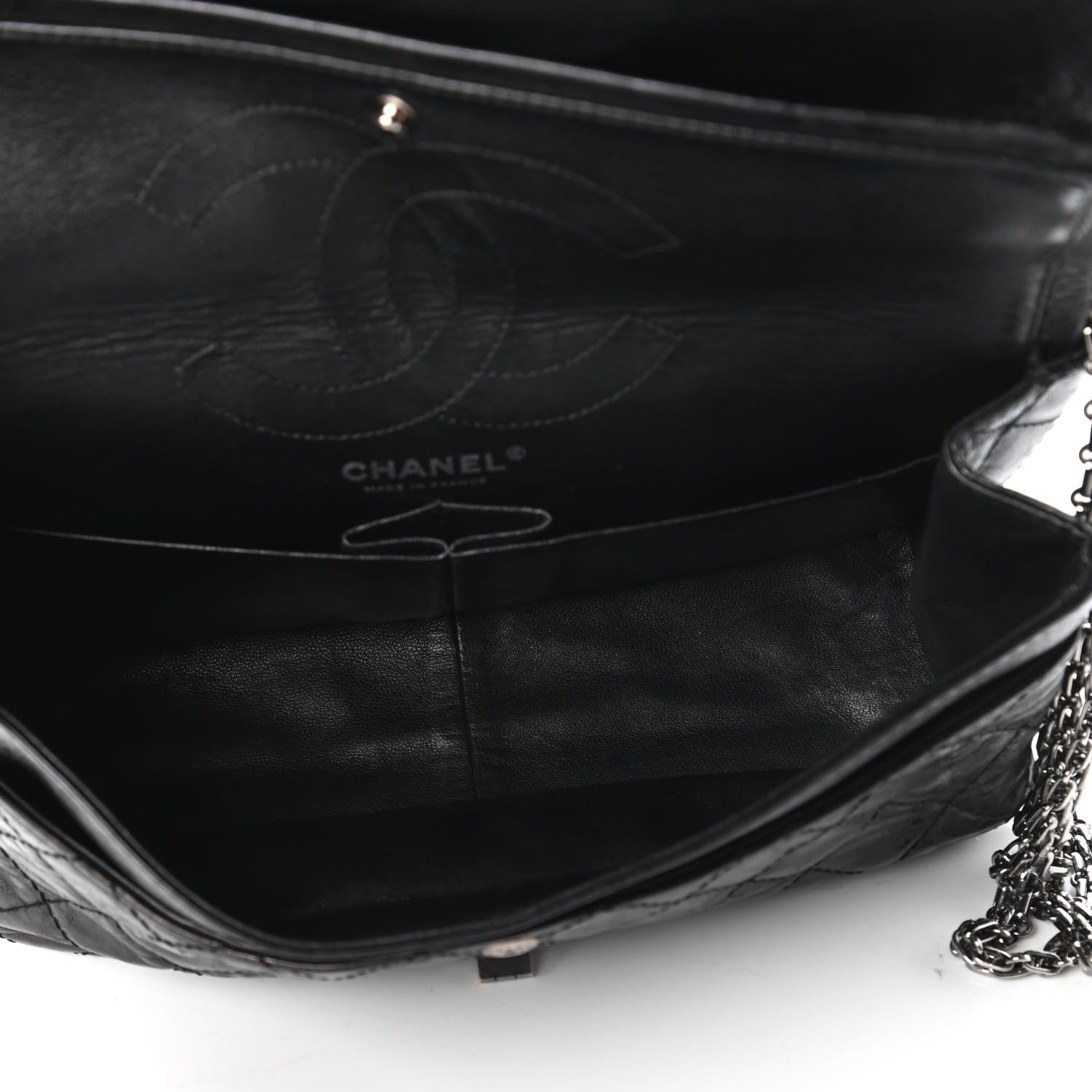 Chanel Aged Calfskin Quilted 2.55 Reissue 226 Flap Black 5 of 10