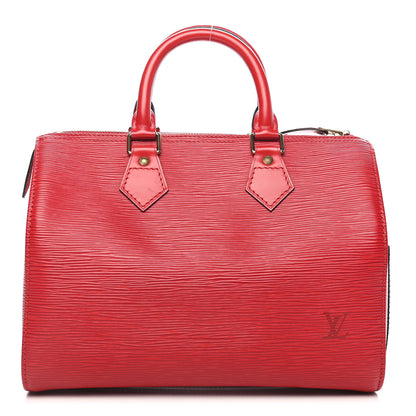 Louis Vuitton Epi Speedy 25 Castillan Red 1 of 11