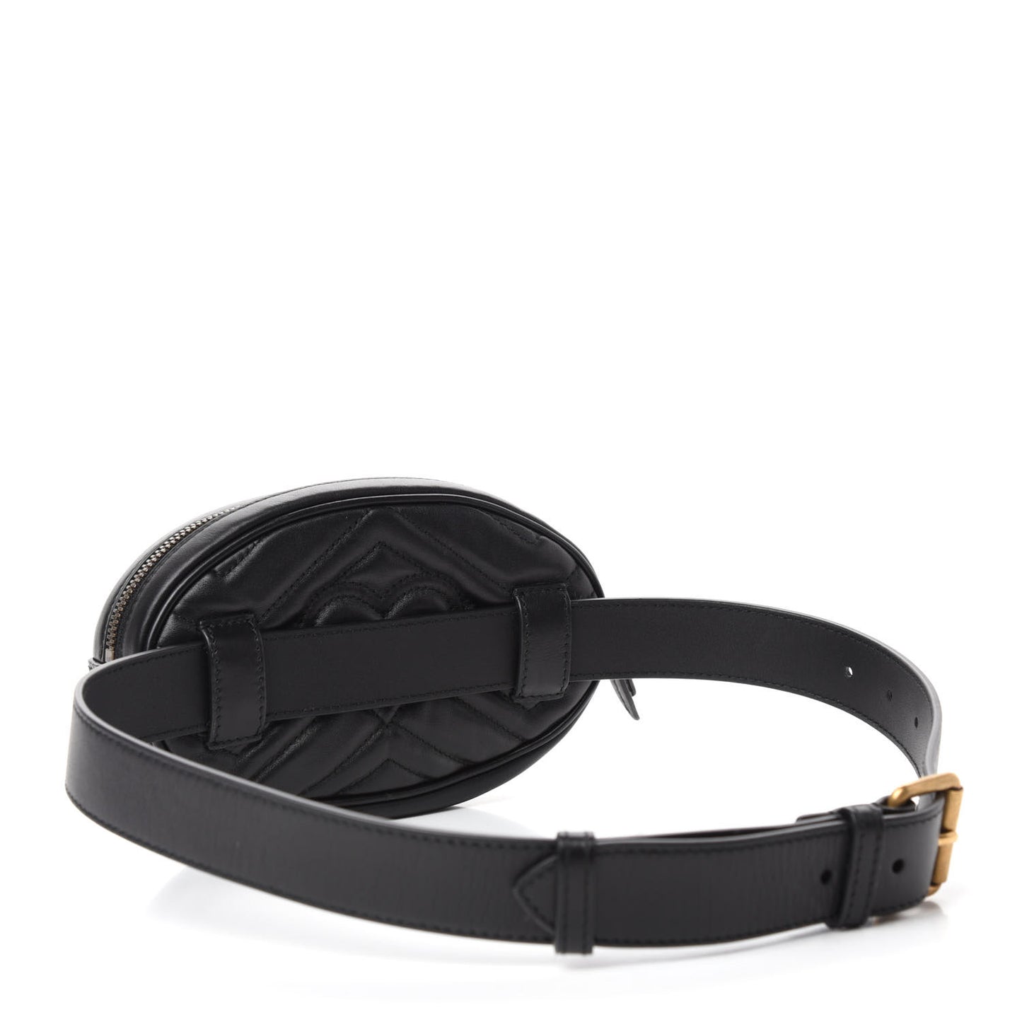 Calfskin Matelasse GG Marmont Belt Bag 75 30 Black