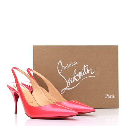 Christian Louboutin Patent Clare Sling 80 Pumps 40 Florida 9 of 9