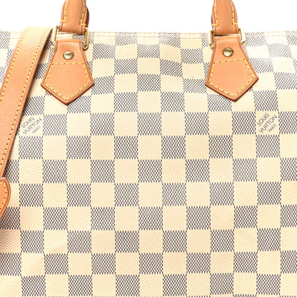 Louis Vuitton Damier Azur Speedy Bandouliere 30 8 of 10