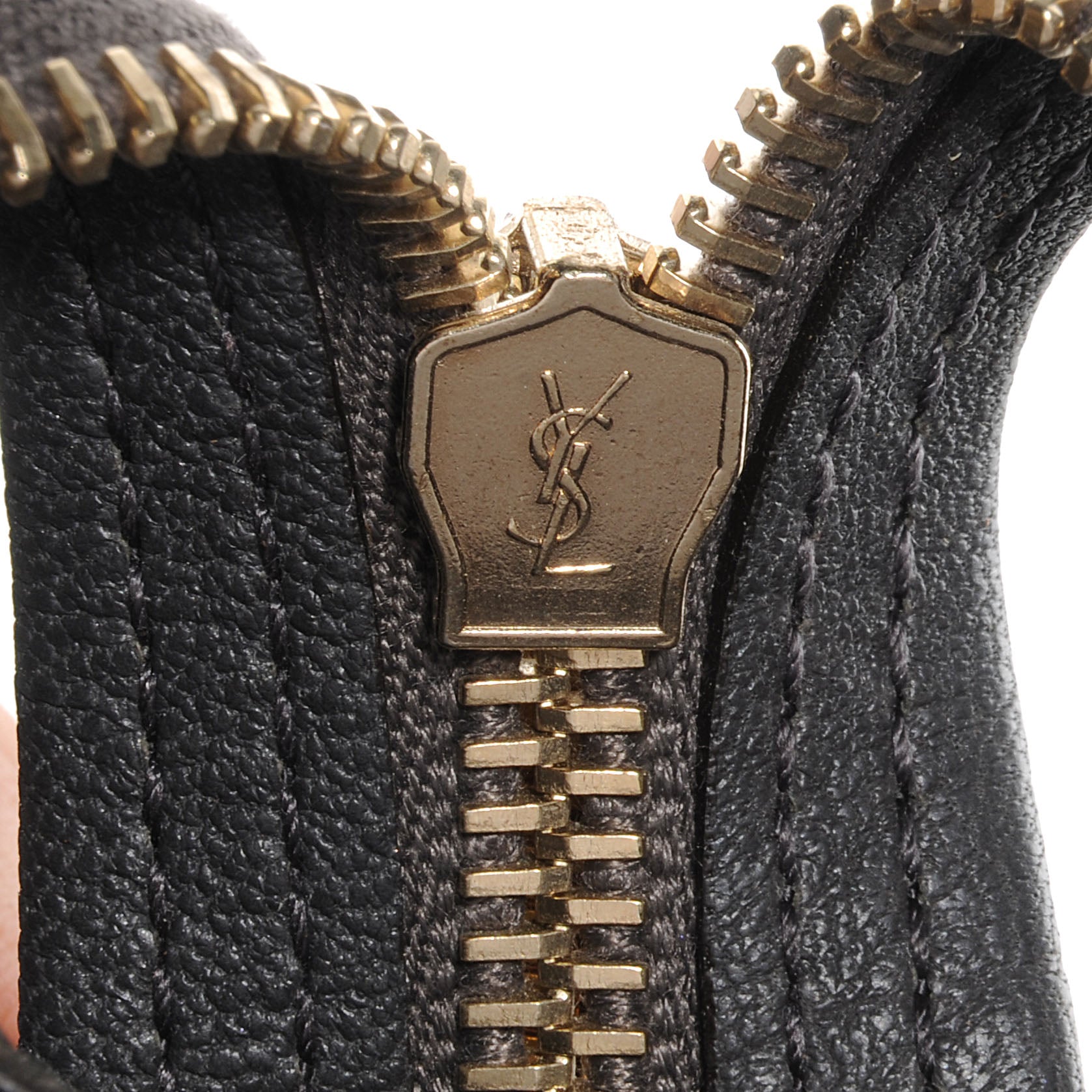 Saint Laurent Leather Large Cabas ChYc Bag Grey 9 of 11