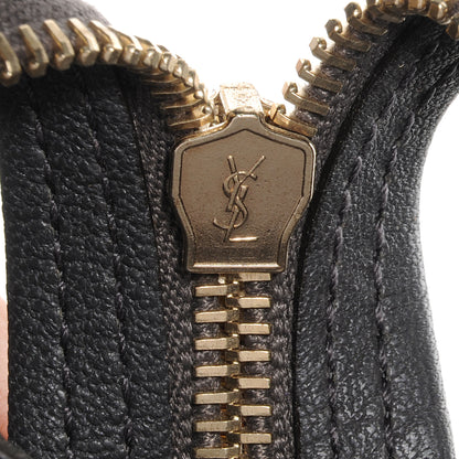 Saint Laurent Leather Large Cabas ChYc Bag Grey 9 of 11