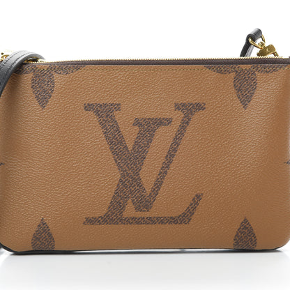 Louis Vuitton Reverse Monogram Giant Double Zip Pochette 9 of 11