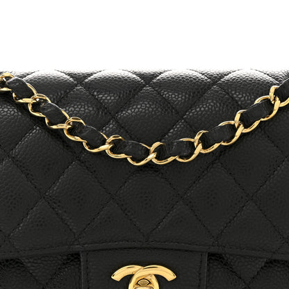 Chanel Caviar Quilted Small Double Flap Black 8 of 11