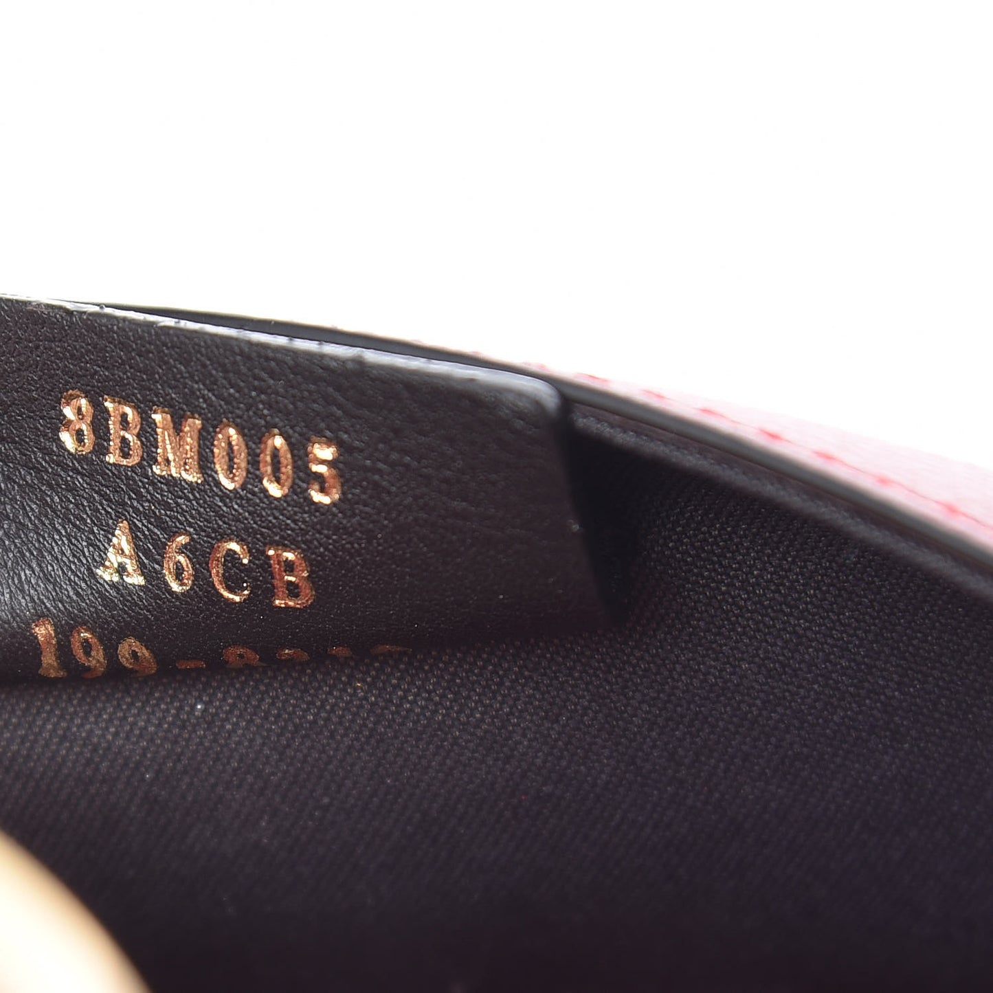 Vitello Cruise F is Fendi Bi-Color FF 1974 Embossed Envelope Belt Bag Maya Black Fragola