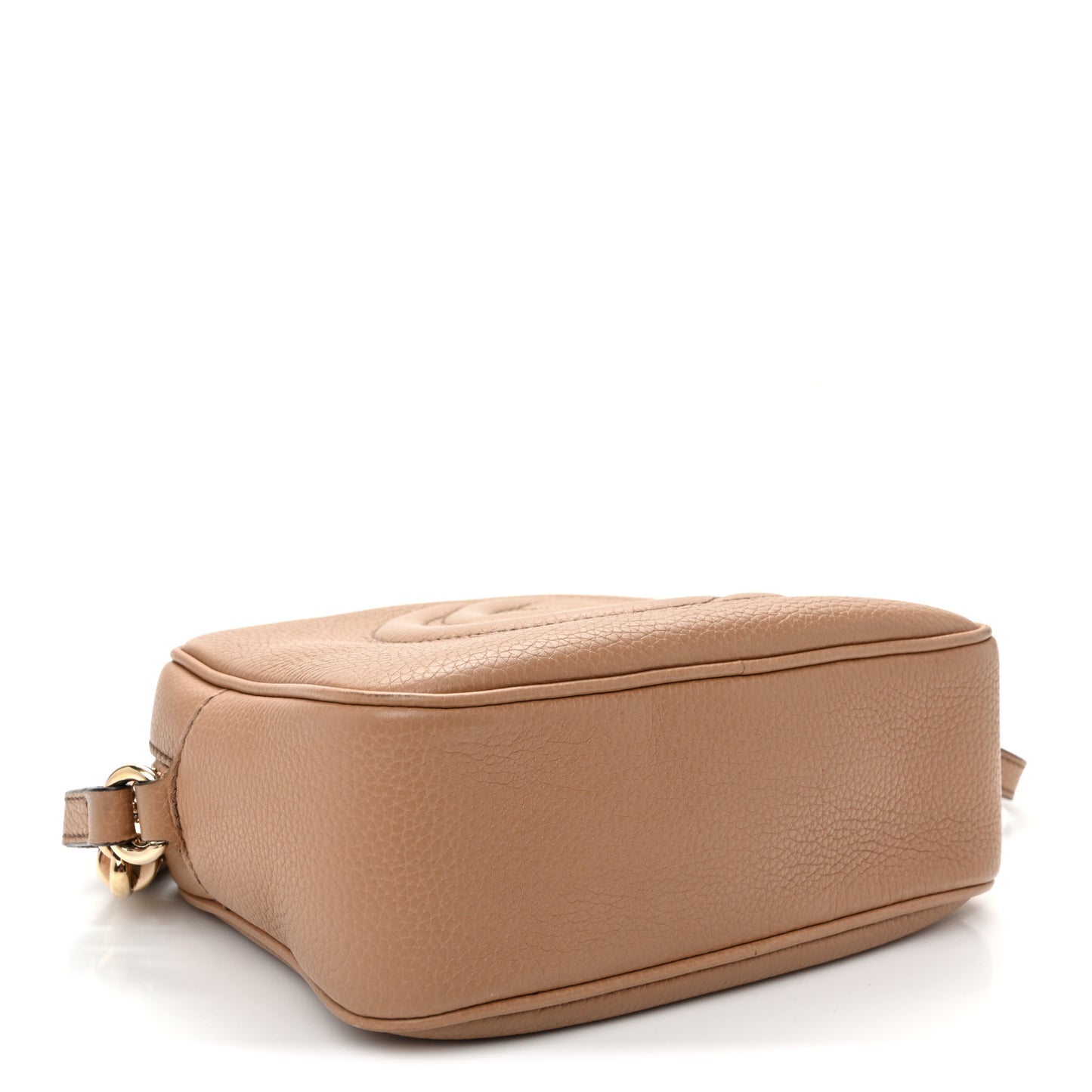 Pebbled Calfskin Small Soho Disco Bag Camelia
