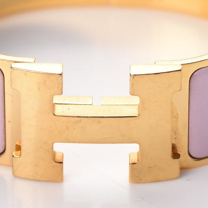Hermes Enamel Wide Clic Clac H Bracelet PM Rose Dragee 5 of 7