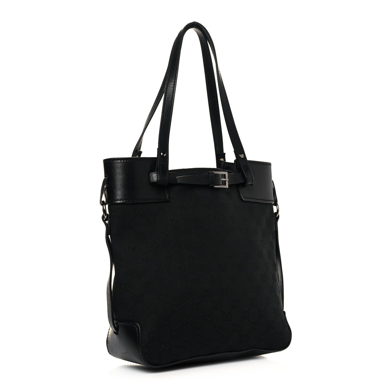 Gucci Monogram Small Bucket Tote Black 3 of 11