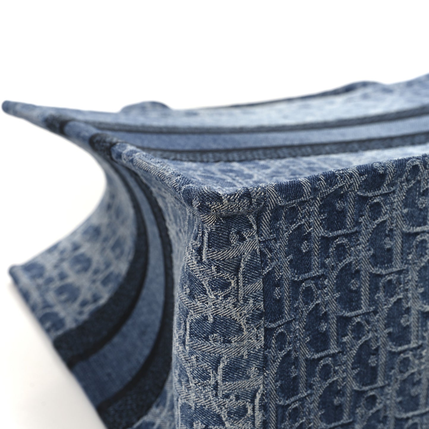 Oblique Denim Medium Book Tote Blue