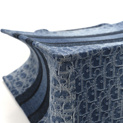 Christian Dior Oblique Denim Medium Book Tote Blue 11 of 12