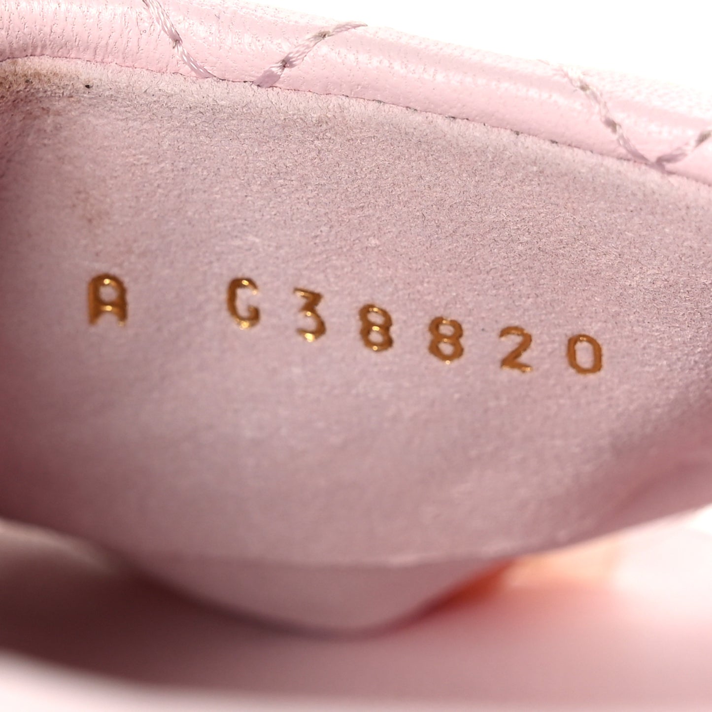 Lambskin Quilted Textured CC Mules 37 Light Pink