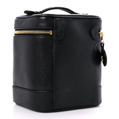 Chanel Caviar Vanity Cosmetic Case Black 3 of 13