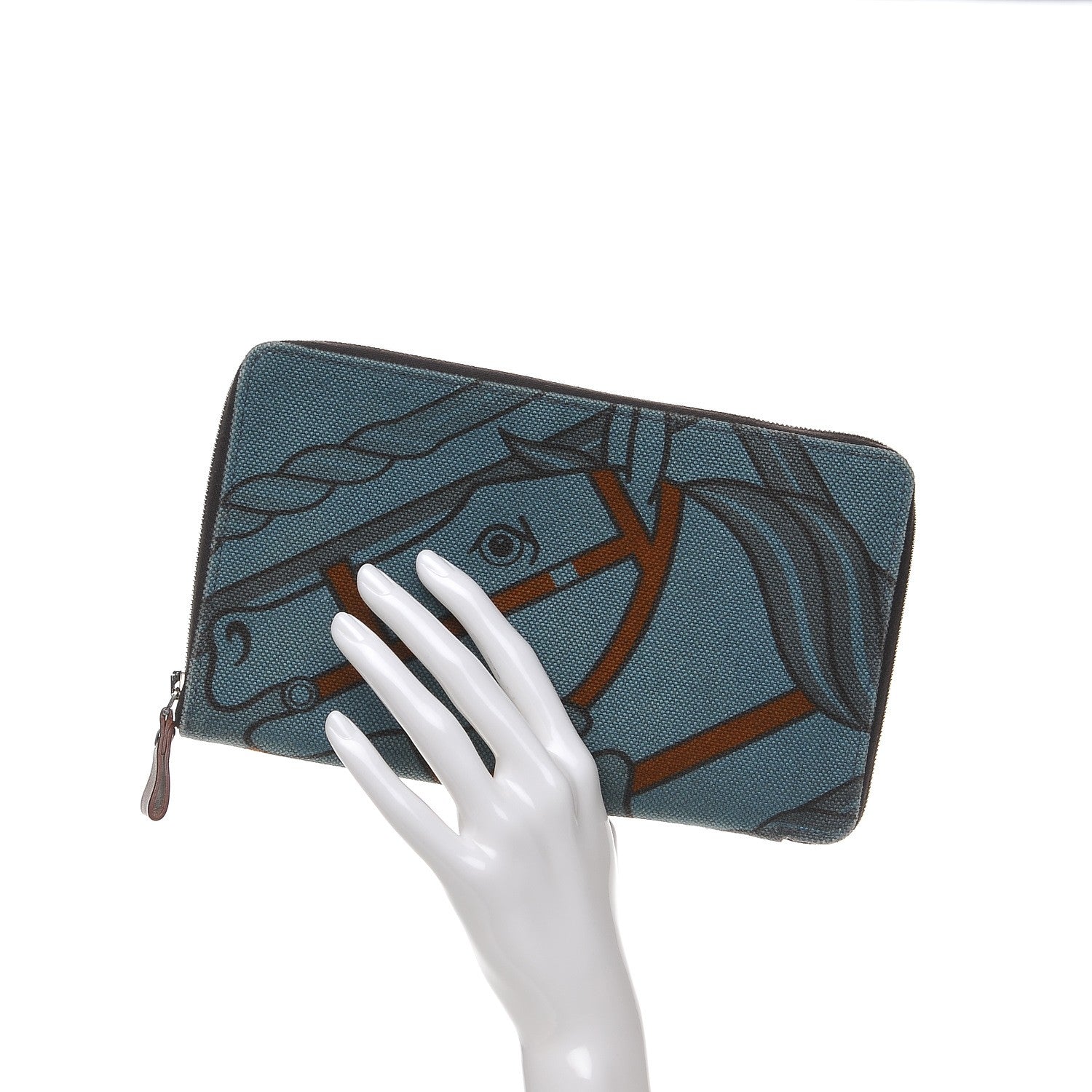 Hermes Toile Steeple GM Wallet 2 of 8