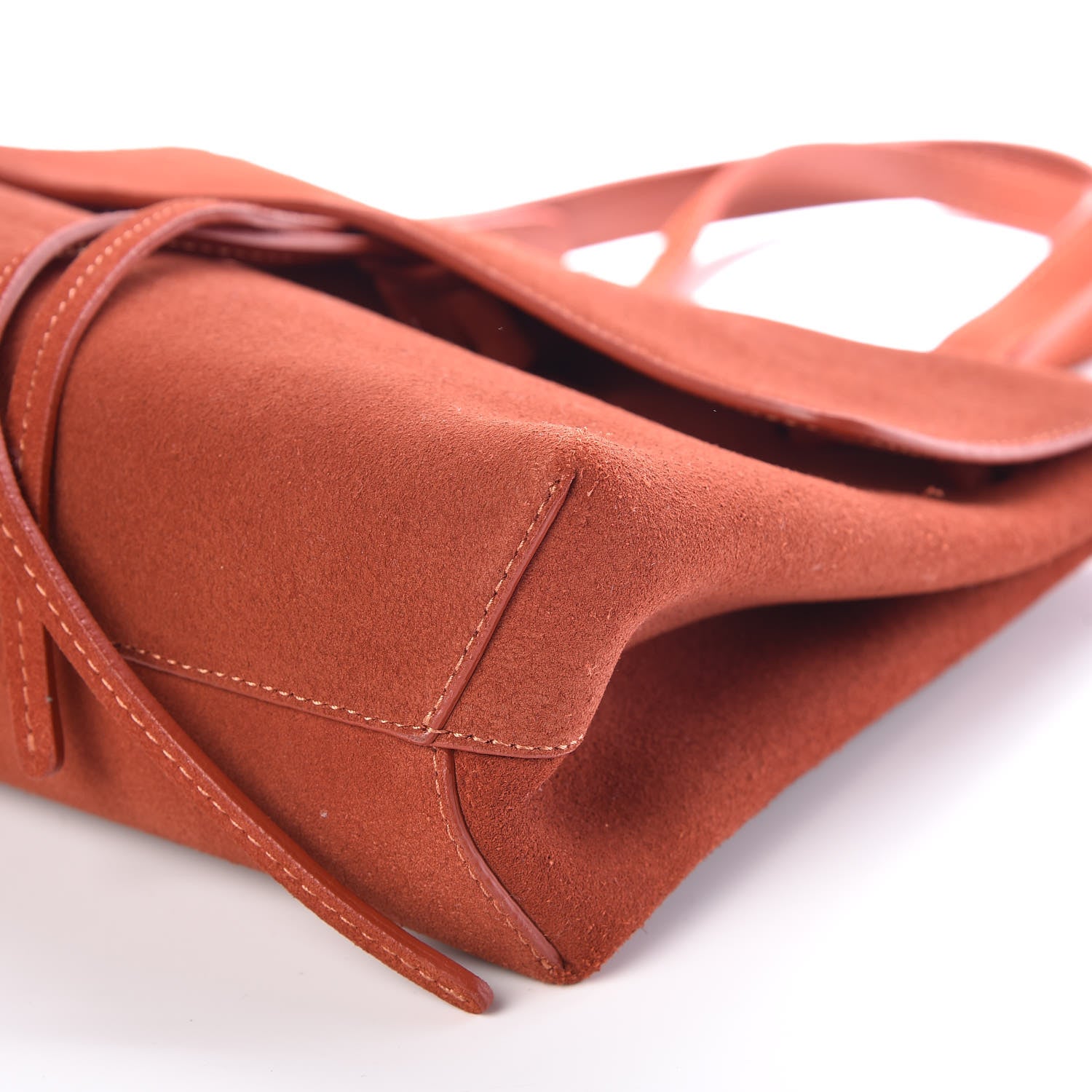 Mansur Gavriel Suede Mini Lady Bag Brick 7 of 8