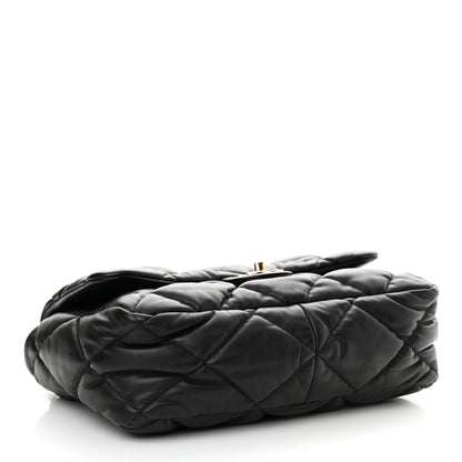 Chanel Calfskin Quilted Large Bubbly Flap Black 4 of 13