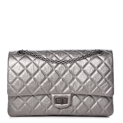 Chanel Metallic Aged Calfskin 2.55 Reissue 226 Flap Silver 1 of 12