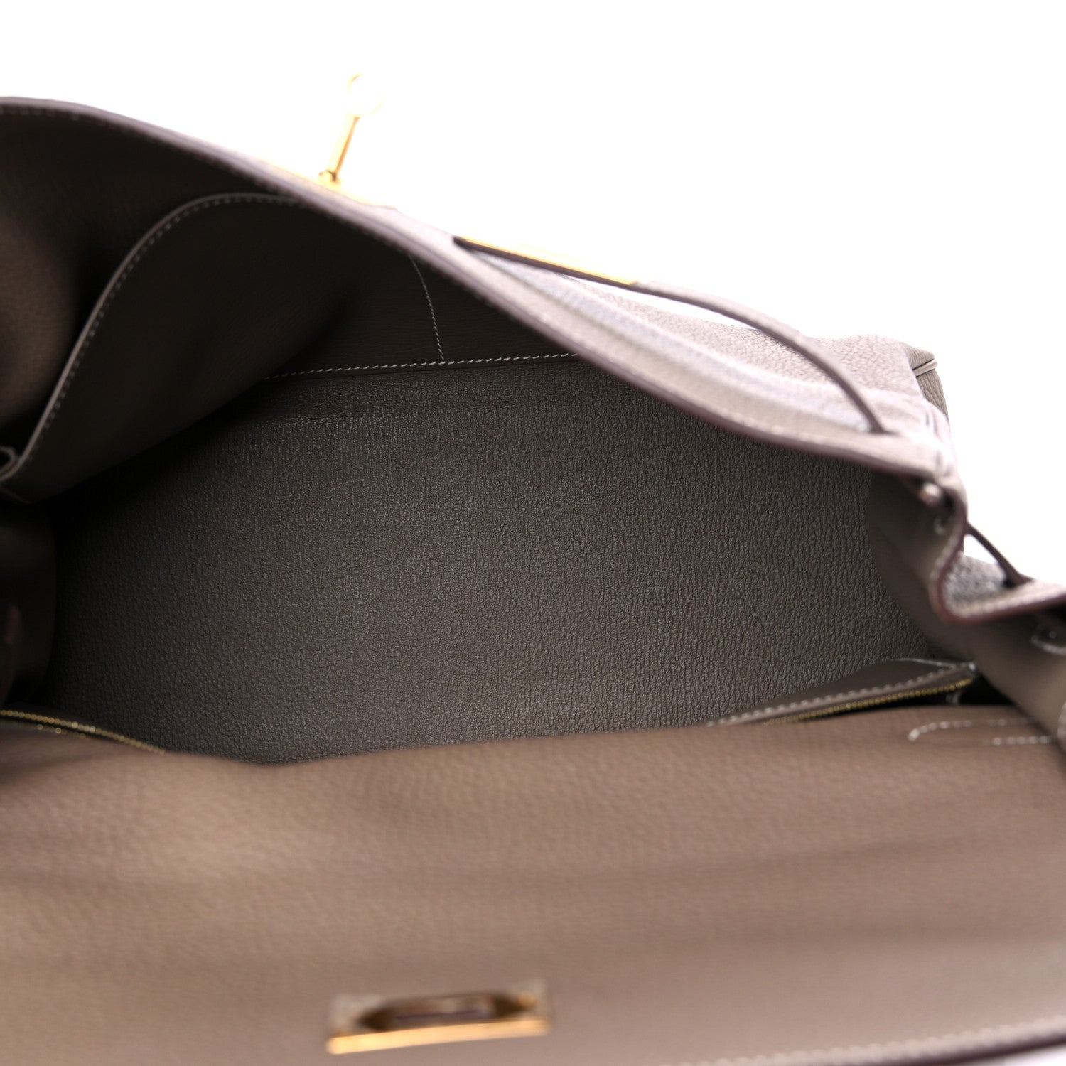 Hermes Togo Kelly Retourne 35 Etoupe 5 of 13