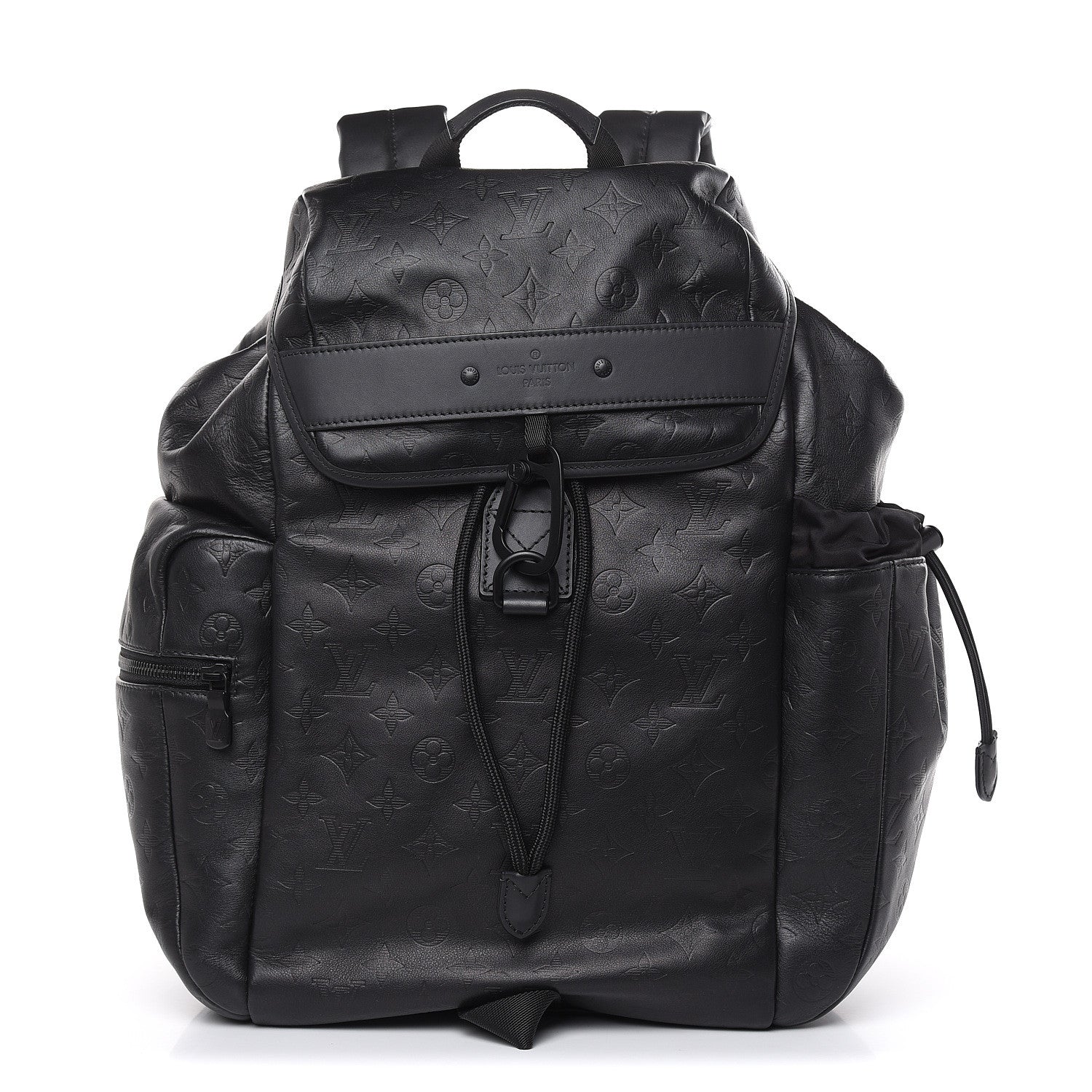 Louis Vuitton Calfskin Monogram Shadow Discovery Backpack Black 1 of 10