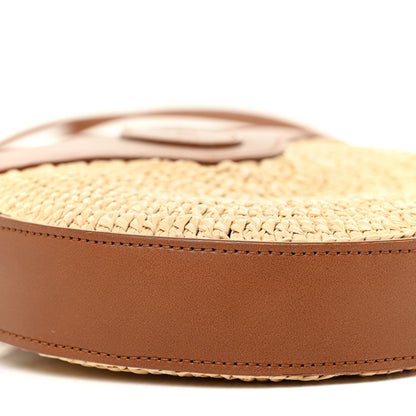 Saint Laurent Raffia Round Camera Bag Beige Naturel 8 of 10