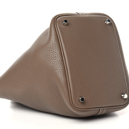 Hermes Taurillon Clemence Picotin Lock 18 PM Etoupe 6 of 11