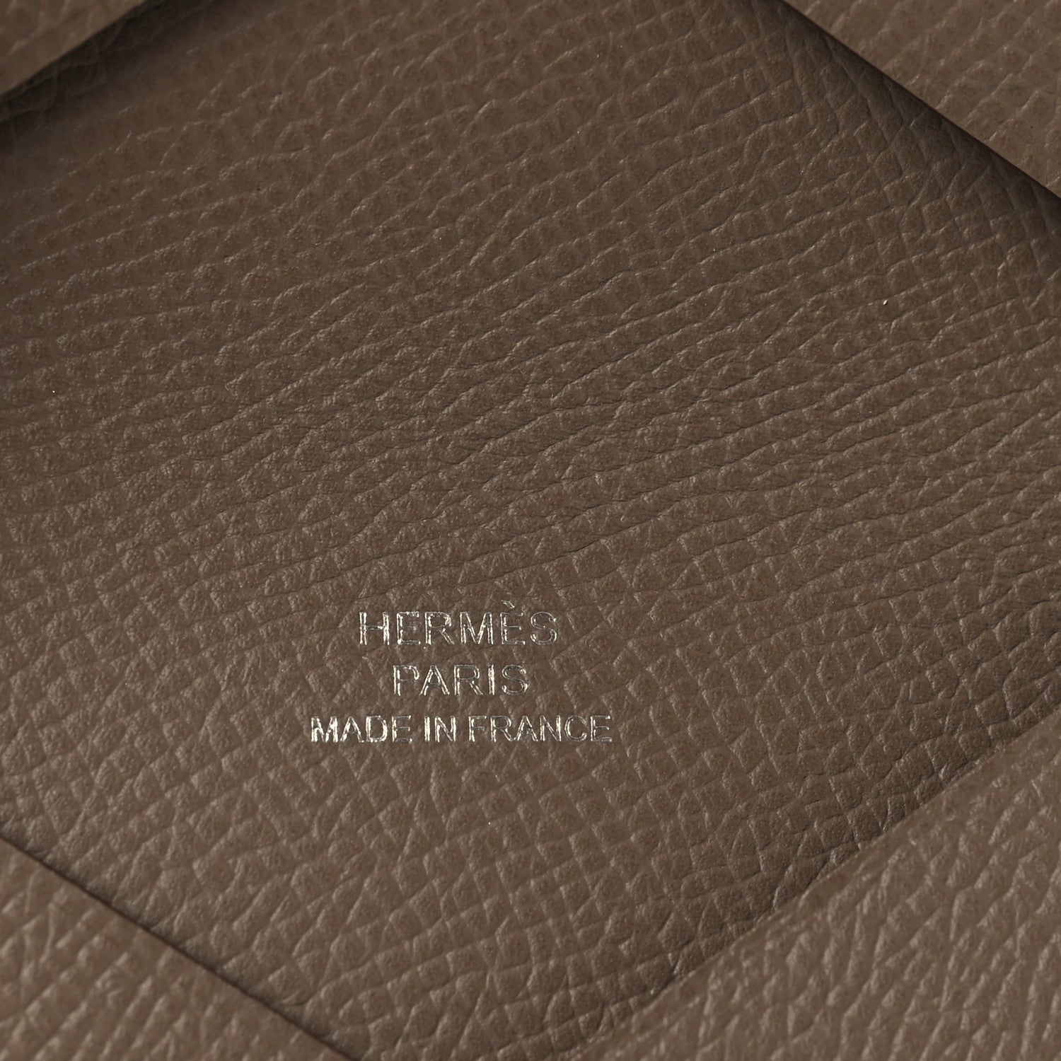 Hermes Epsom Calvi Card Case Etoupe 6 of 7