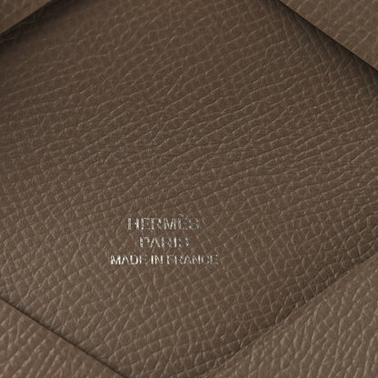 Hermes Epsom Calvi Card Case Etoupe 6 of 7
