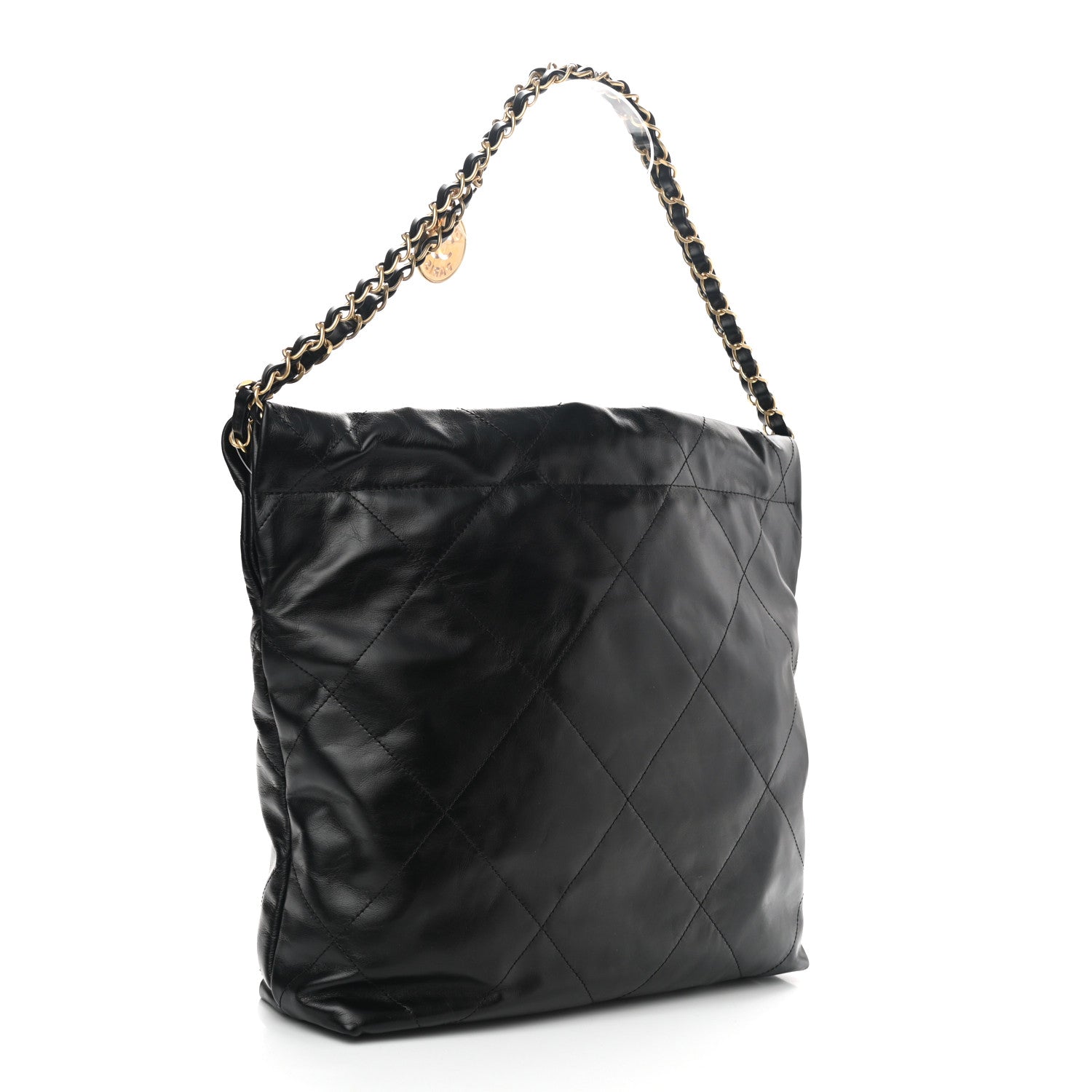 Chanel Calfskin Quilted Small Chanel 22 Black 3 of 10