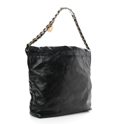 Chanel Calfskin Quilted Small Chanel 22 Black 3 of 10