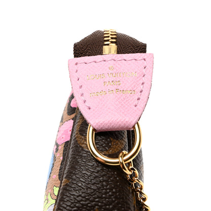 Louis Vuitton Monogram 2021 Christmas Animation Japanese Garden Mini Pochette Accessories Wisteria Pink 8 of 8