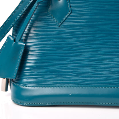 Louis Vuitton Epi Alma BB Cyan 8 of 9