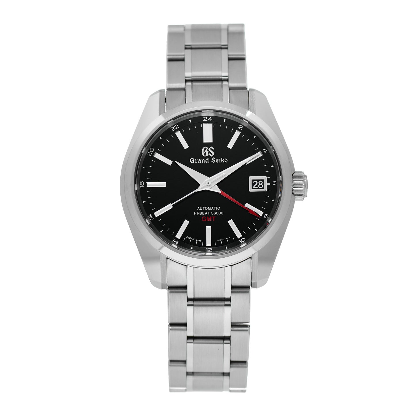 Stainless Steel 40mm Mechanical High-Beat 36000 GMT Automatic Watch Black SBGJ203