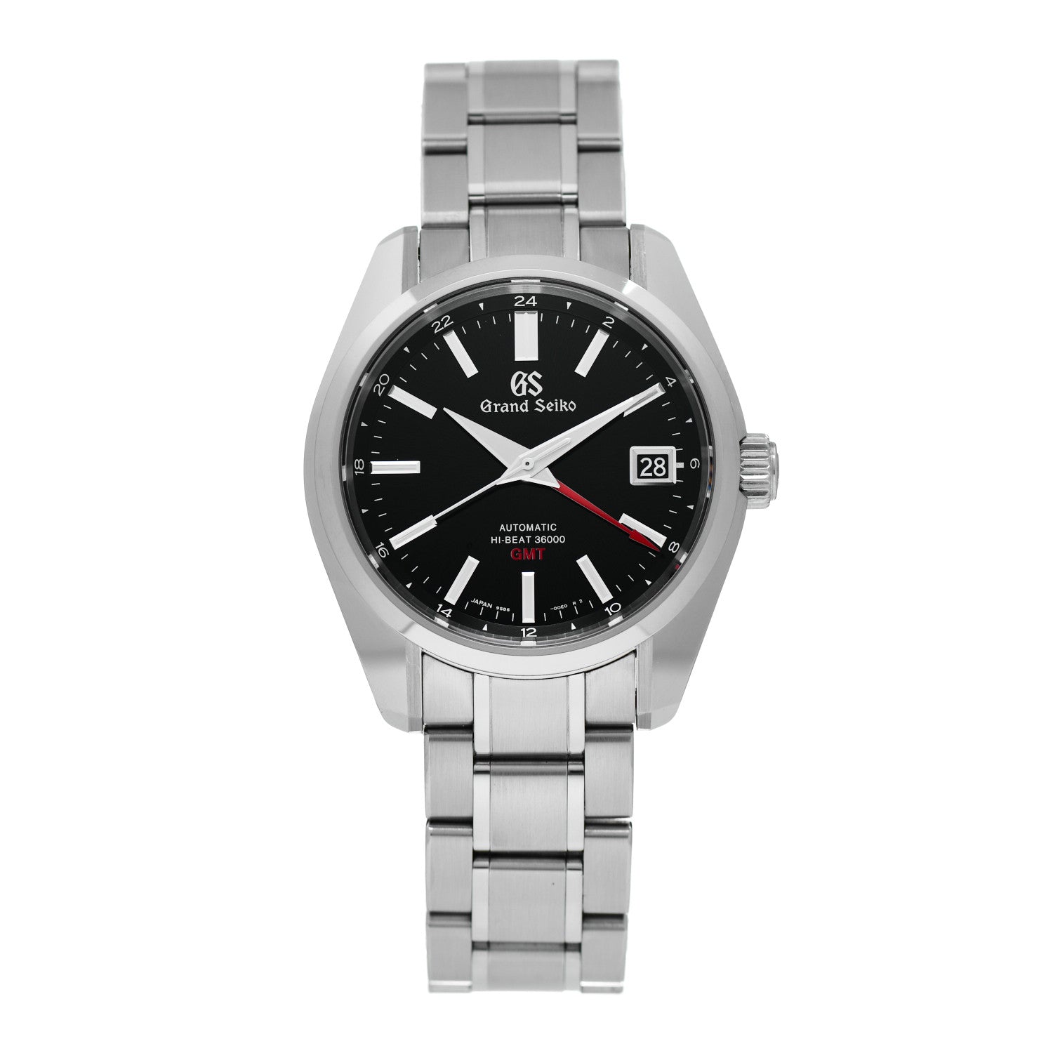 Grand Seiko Stainless Steel 40mm Mechanical High-Beat 36000 GMT Automatic Watch Black SBGJ203 1 of 5