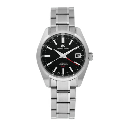 Grand Seiko Stainless Steel 40mm Mechanical High-Beat 36000 GMT Automatic Watch Black SBGJ203 1 of 5
