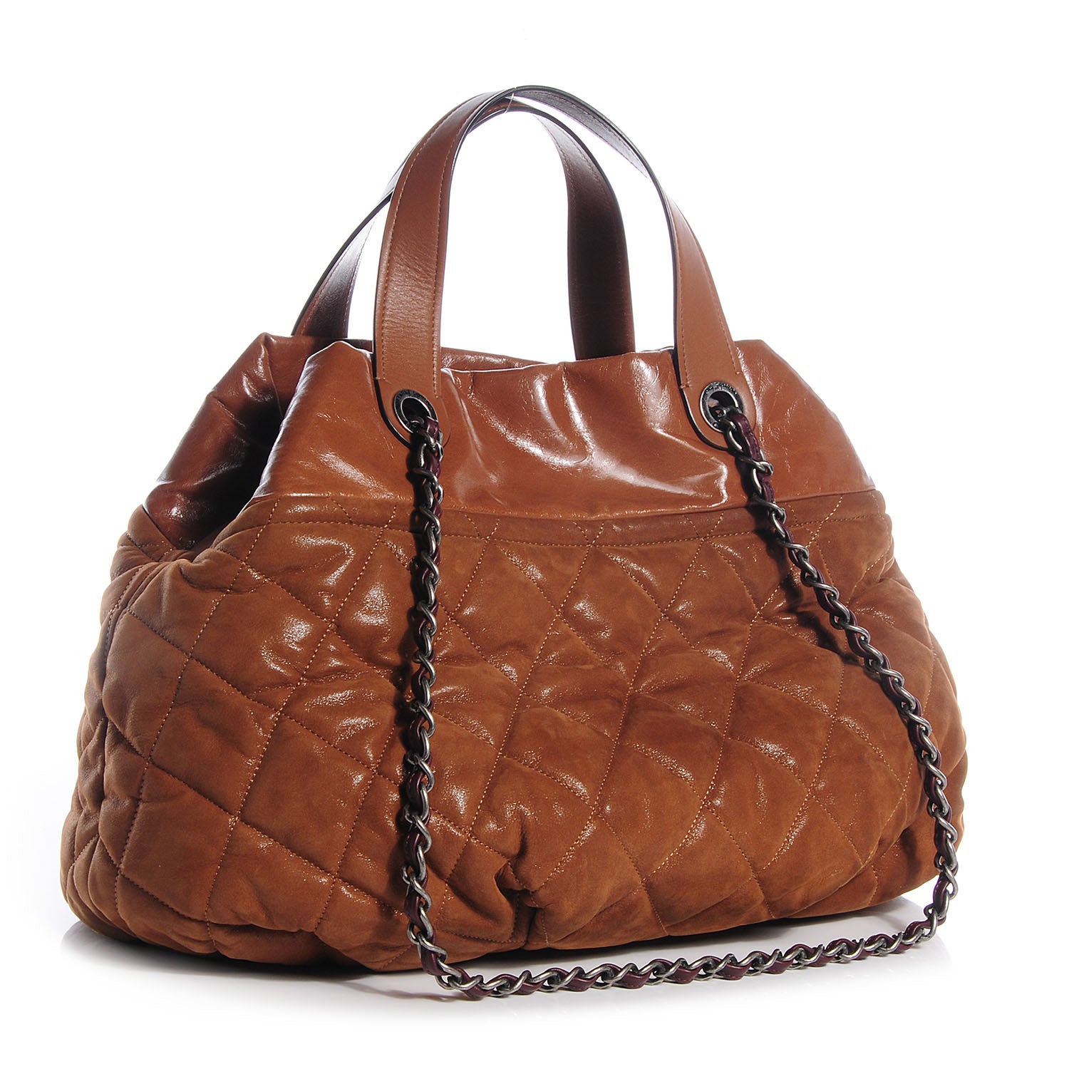 Chanel Iridescent Calfskin Large In The Mix Tote Light Brown 3 of 7