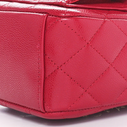 Chanel Caviar Quilted CC Mini Classic Backpack Dark Red 10 of 11