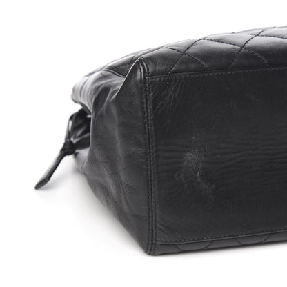 Chanel Lambskin Quilted Shopping Tote Black 7 of 10