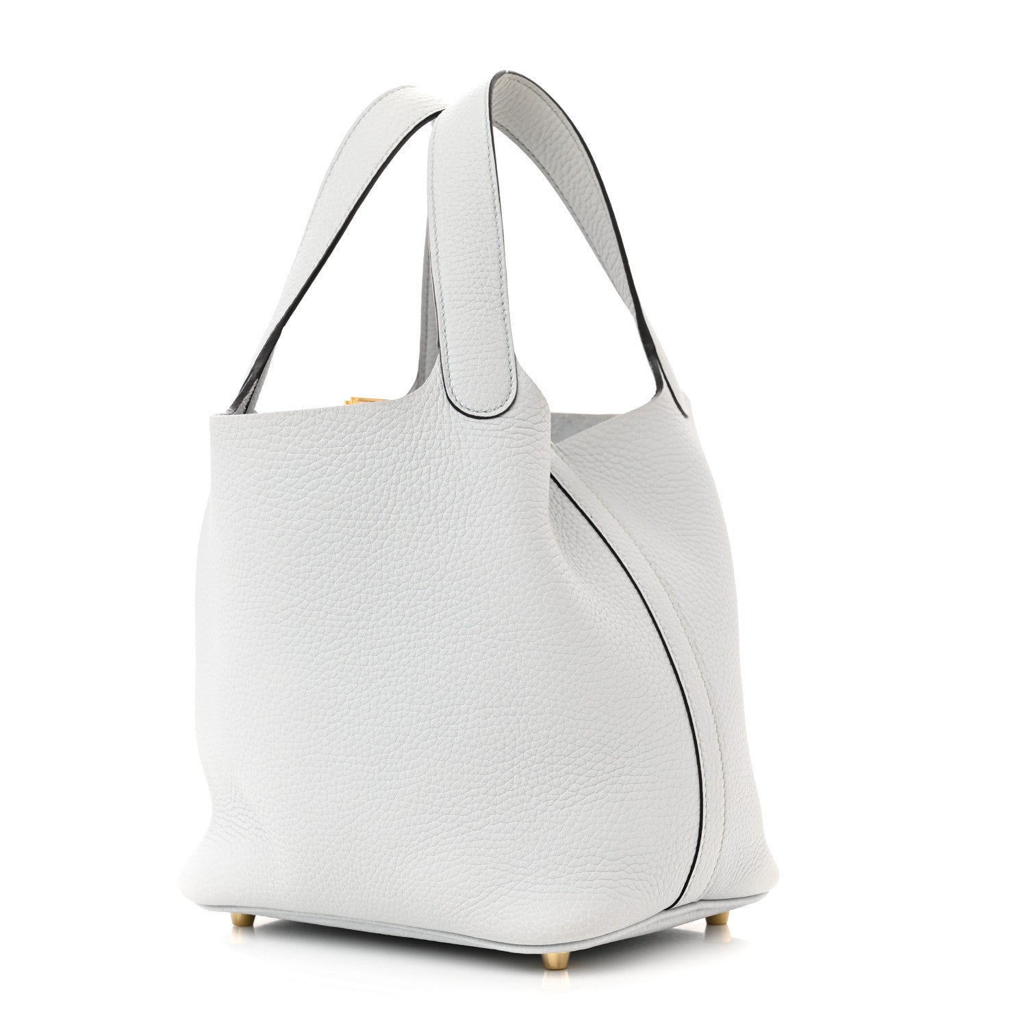 Hermes Taurillon Clemence Picotin Lock 18 PM Bleu Pale 3 of 11