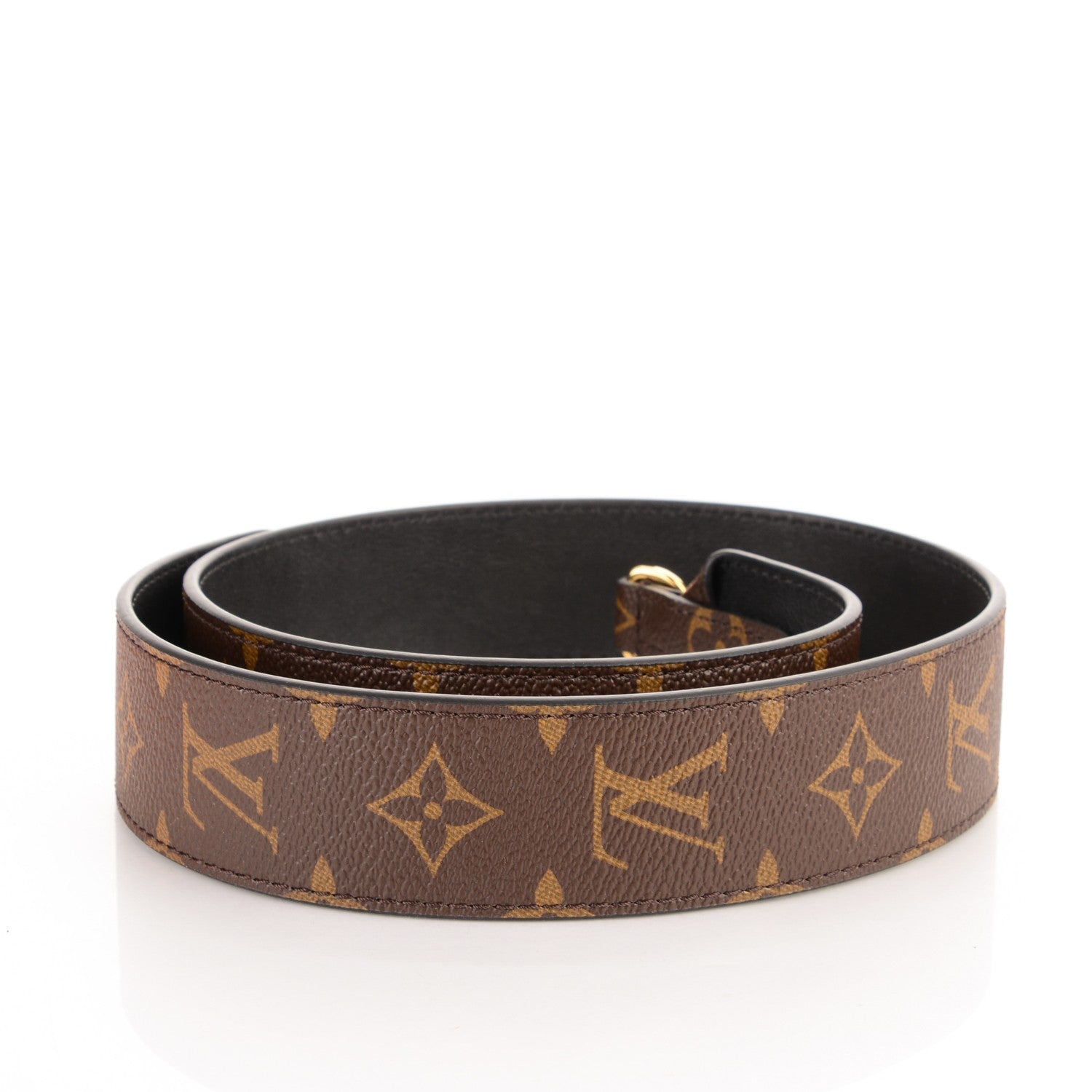 Louis Vuitton Monogram Bandouliere Shoulder Strap Black 3 of 4