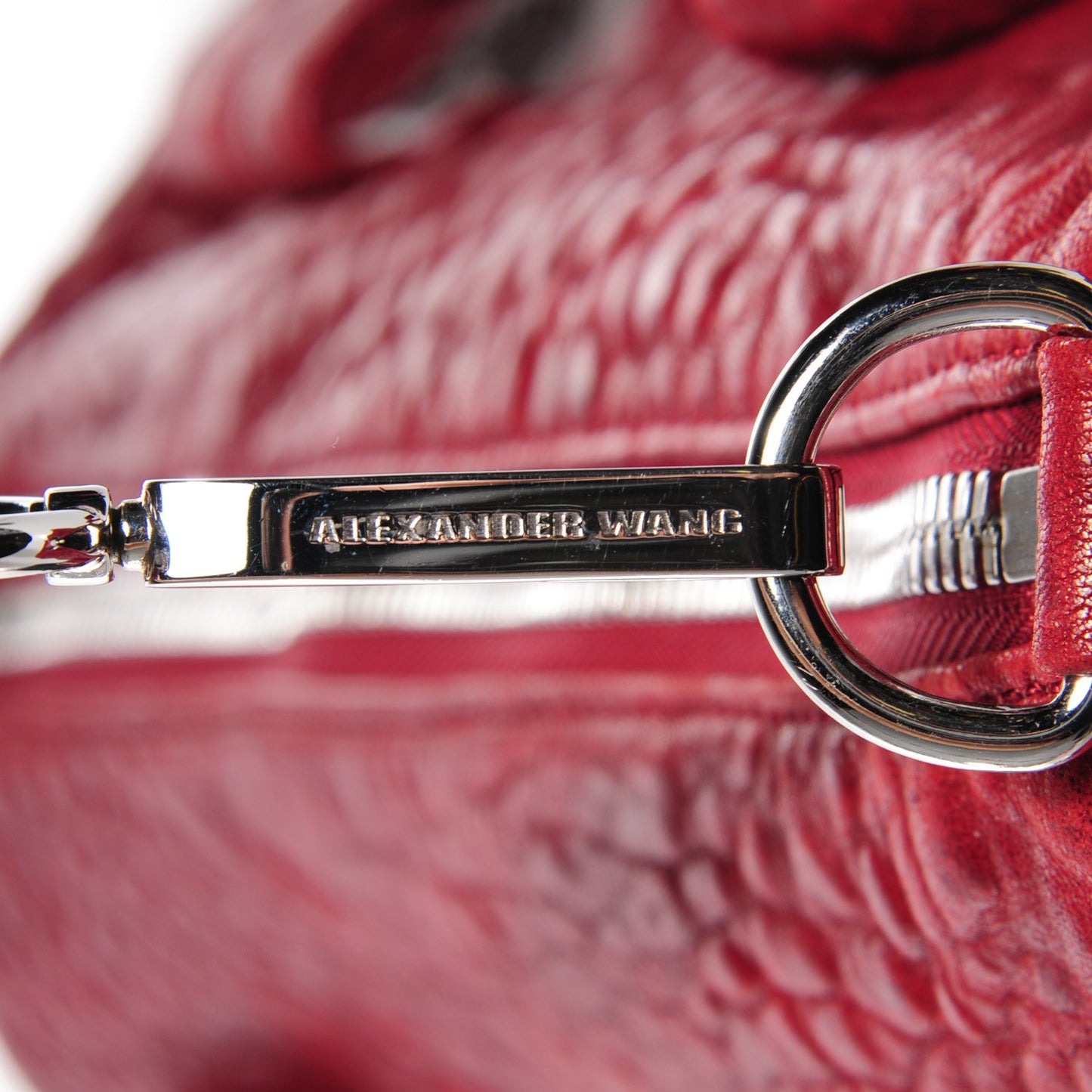 Pebbled Lambskin Rocco Spice Silver Hardware