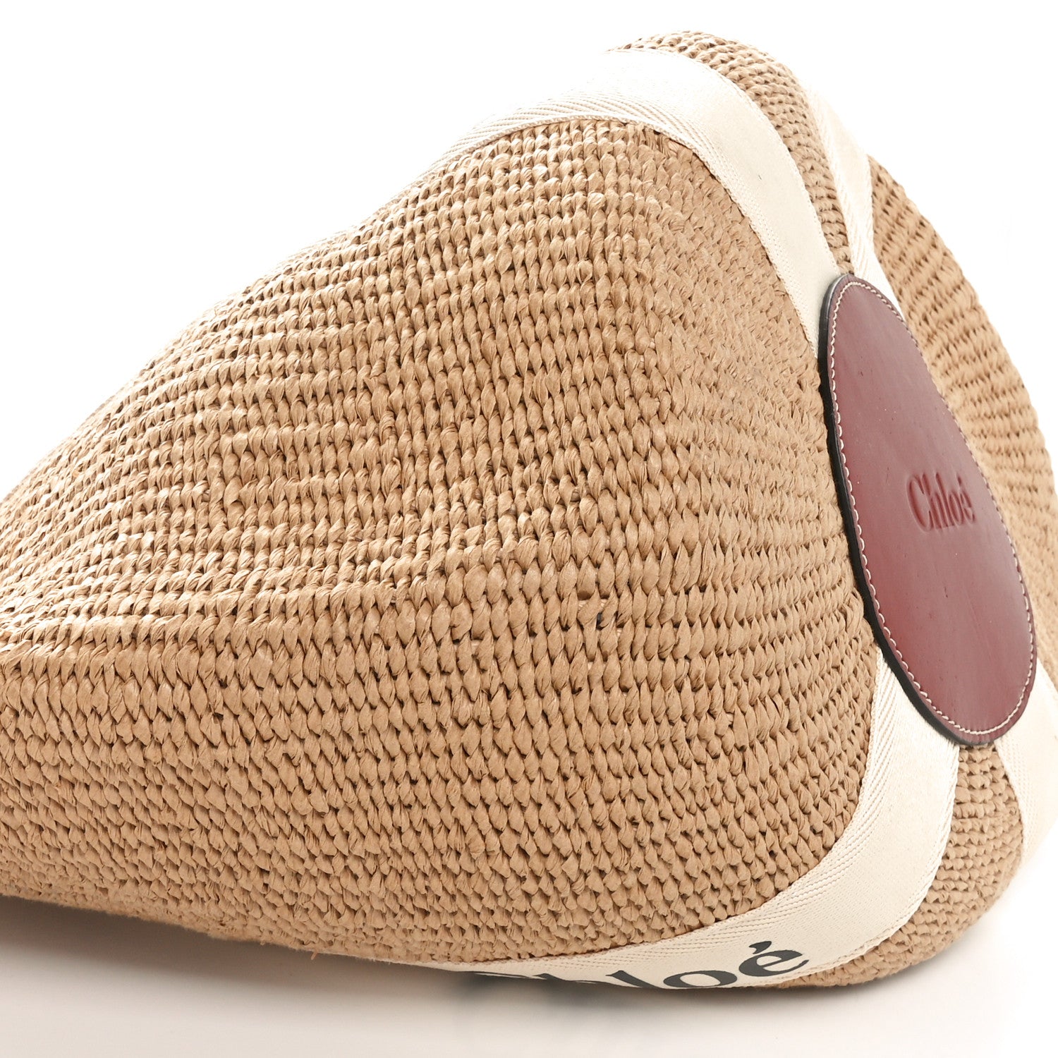 Chloe Raffia Large Woody Basket Bag White 8 of 10