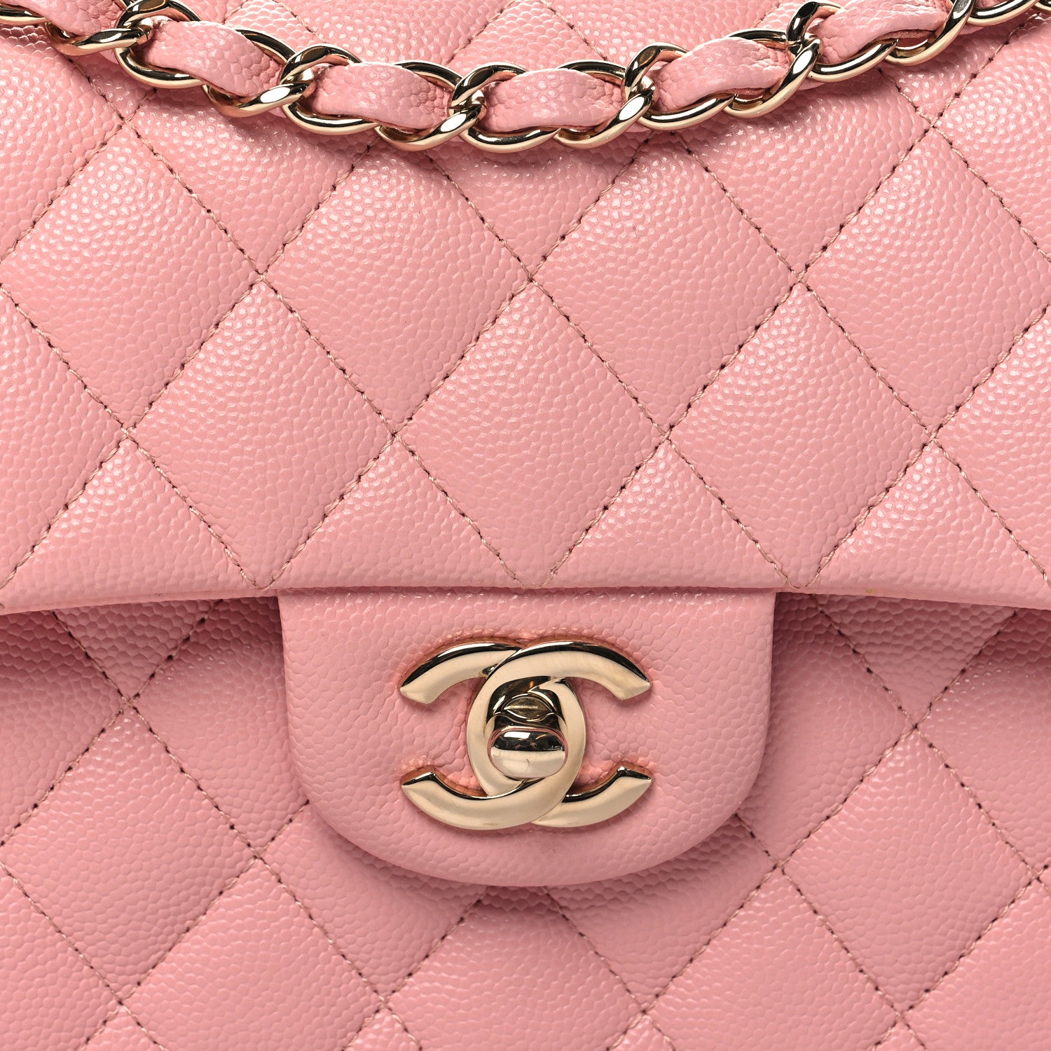 Chanel Caviar Quilted Small Double Flap Pink 8 of 10