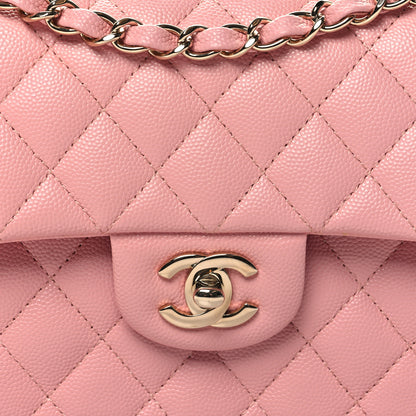 Chanel Caviar Quilted Small Double Flap Pink 8 of 10