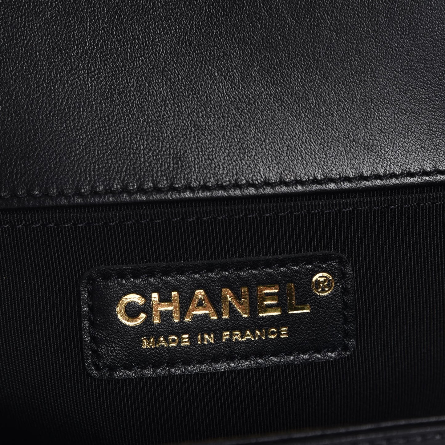 Lambskin Quilted Medium Boy Flap Black
