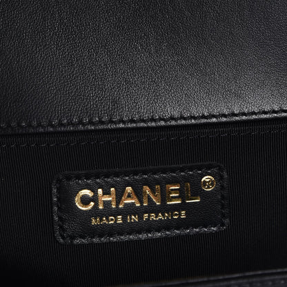 Chanel Lambskin Quilted Medium Boy Flap Black 6 of 9