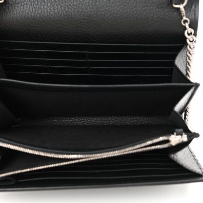 Gucci Calfskin Mini Dionysus Chain Wallet Black 5 of 9