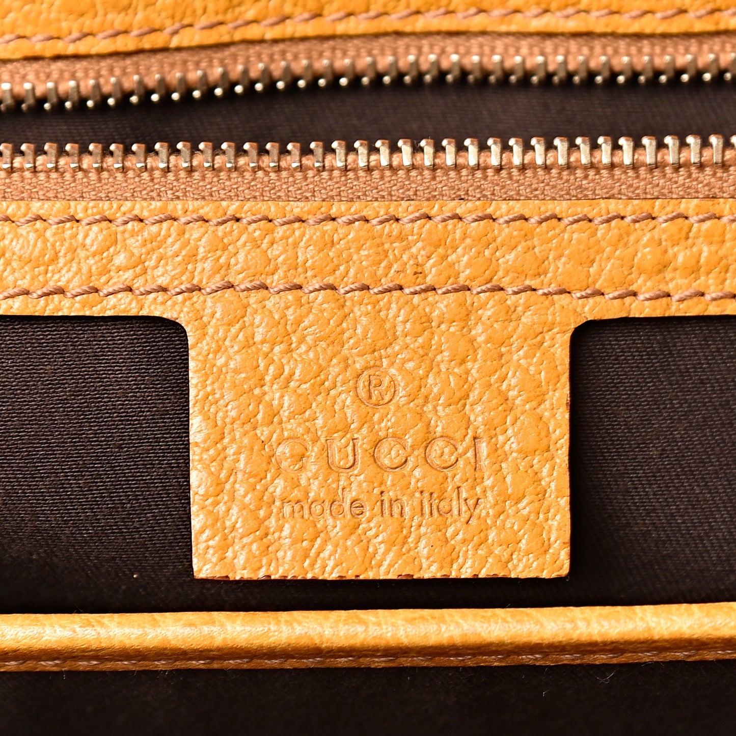 Calfskin Bamboo Top Handle Bag Yellow