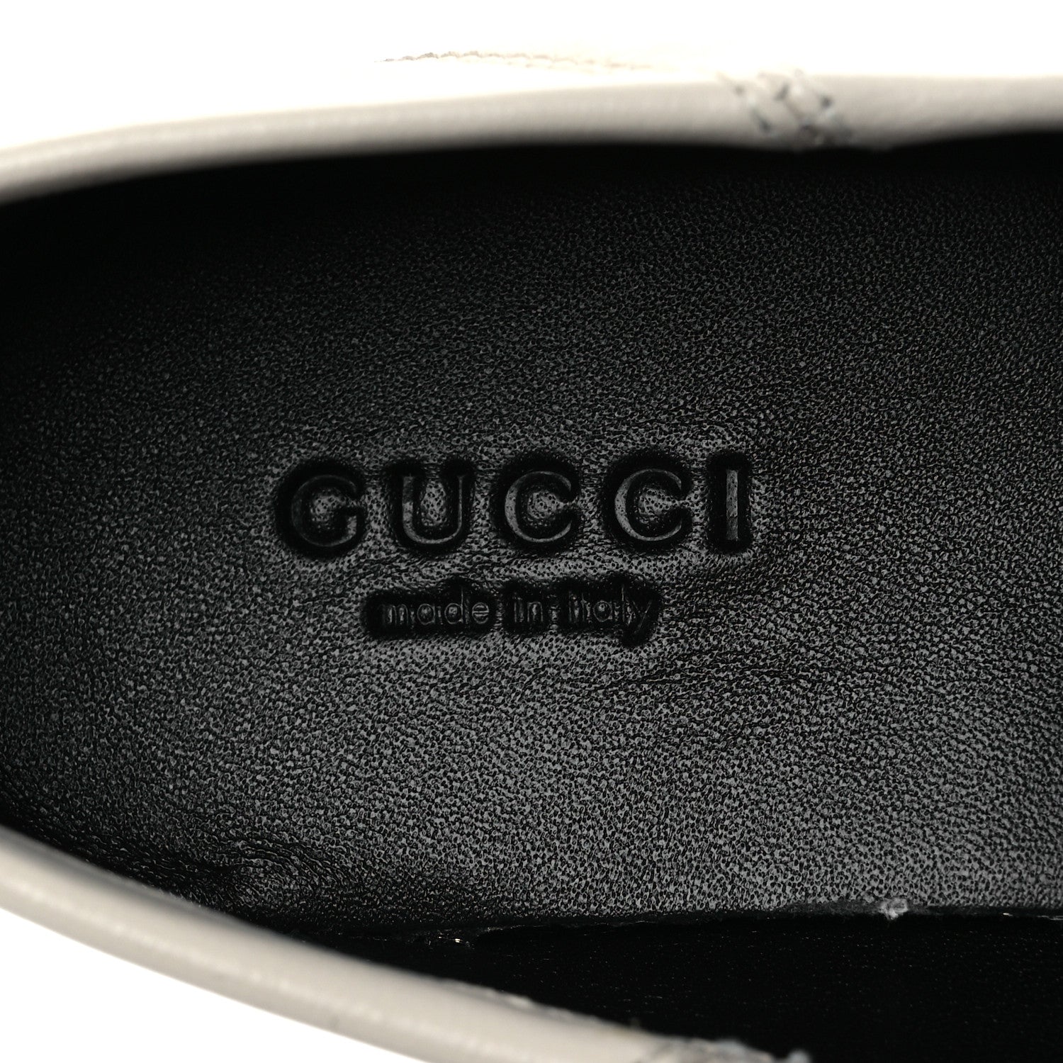 Gucci Calfskin Womens Jordaan Loafers 35.5 Mystic White 9 of 14
