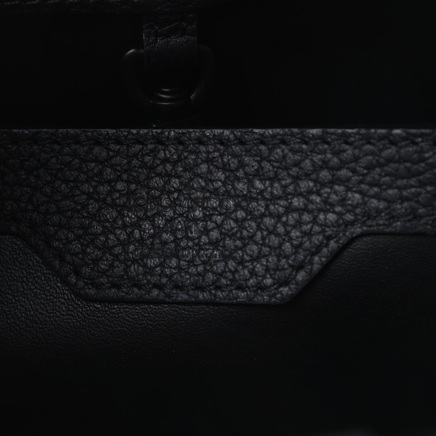 Louis Vuitton Taurillon Capucines BB Matte Black 6 of 14