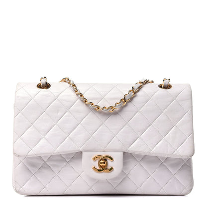 Chanel Lambskin Quilted Medium Double Flap White 1 of 15